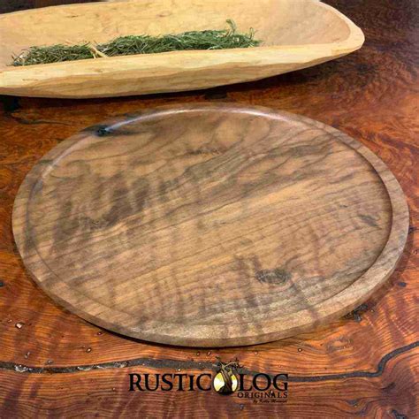 Round Wood Serving Board | Rustic Artesian Serving