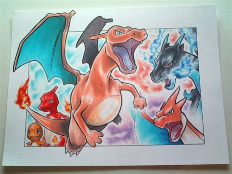 MEGA+EVOLUTION+CHARIZARD+POSTER+by+YggDRAWS.deviantart.com+on+@deviantART Pokemon Games, Pokemon ...