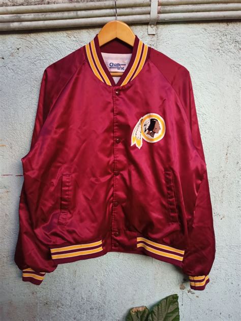 VINTAGE REDSKINS by CHALKLINE JACKET, Luxury, Apparel on Carousell