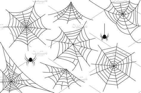 Ai+PNG..Halloween spider web. Vector | Spider web drawing, Spider web tattoo, Spider drawing