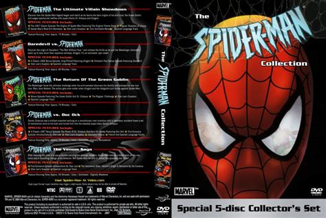 Spider-Man 5-Disc Collector's Set (Animated) - TV DVD Custom Covers ...