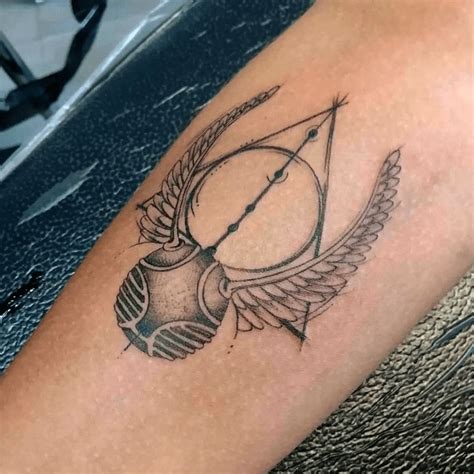 23 Best Golden Snitch Tattoo Ideas With Meaning - 91tattoos