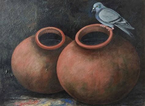 Buy Matka Painting with Acrylic on Canvas by Ghanshyam Kashyap | IndiGalleria