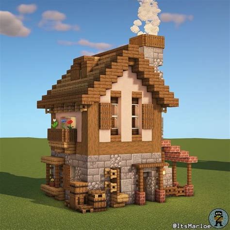 Minecraft Medieval House Blueprints