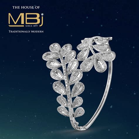Explore and admire the elegance! #thehouseofMBj | Diamond, Diamond bracelet, Bangle bracelets