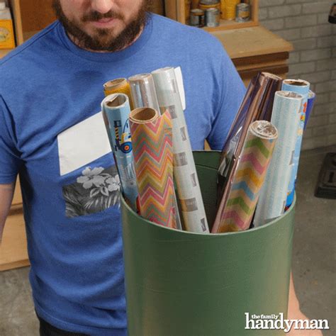 Concrete Form Wrapping Paper Storage — The Family Handyman