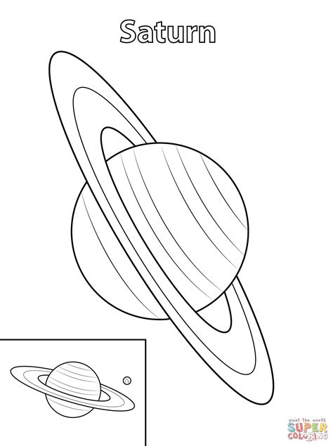 Saturn Planet | Super Coloring | Planet coloring pages, Planet drawing, Planet crafts