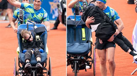 Touching moment rugby star Kevin Sinfield carries terminally-ill ...