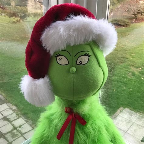 Hallmark Dr Seuss Christmas Grinch Jumbo Plush Large Huge 1998 Standing 4 Feet | #1843824458