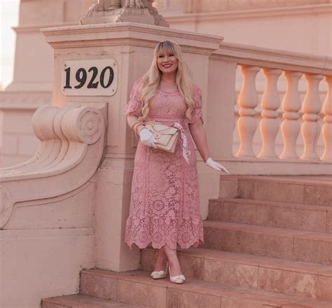 Popular product Pink Victorian lace detail dress www.armsandassociates.com