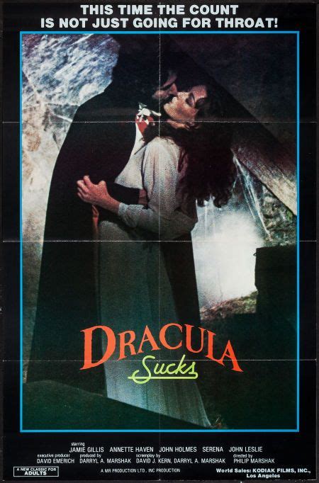 Dracula Sucks (Kodiak, 1978). Poster (24" X 36.5"). Adult. Starring Jamie Gillis, Annette Haven ...