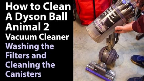 How to Clean a Dyson Ball Animal 2 Vacuum Cleaner - Washing the Filters and Cleaning the ...