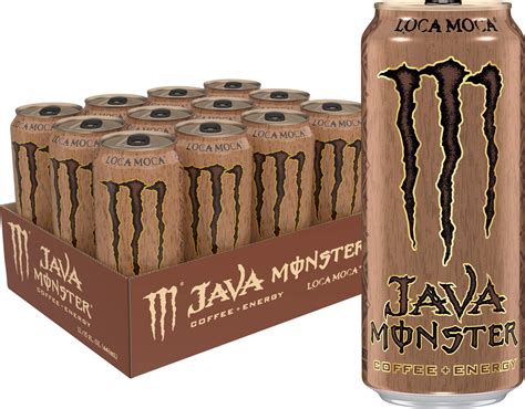 Monster Energy Java Loca Moca, Coffee + Energy Drink, 15 Ounce (Pack of ...