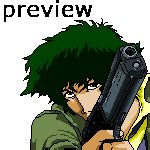 Spike Spiegel pixel art by katiewhy on DeviantArt