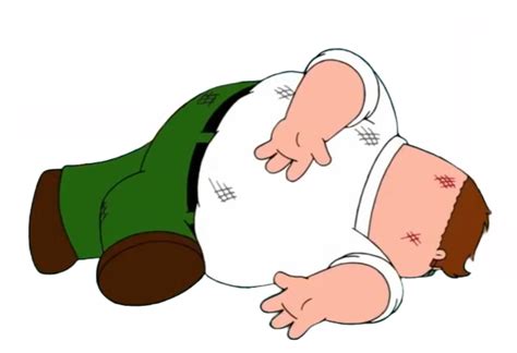 Family Guy Death Pose / Peter Falls Down The Stairs transparent version | Family Guy Death Pose ...