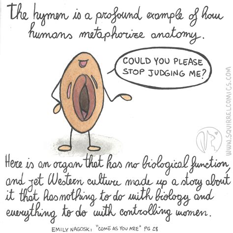 The hymen as metaphorized anatomy - Squirrel Comics