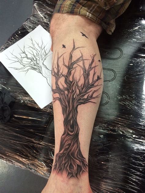 Twisted Tree Tattoo