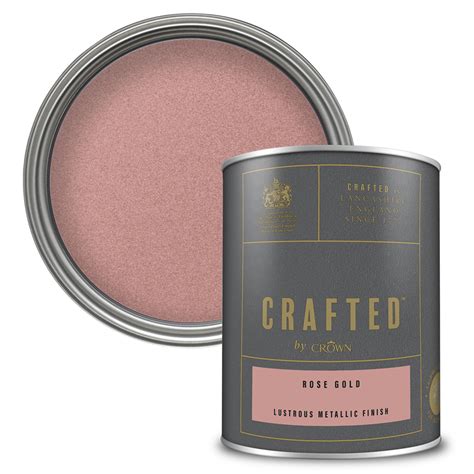 Rose Gold - Lustrous Metallic Emulsion - Crafted™ By Crown | Crown Paints