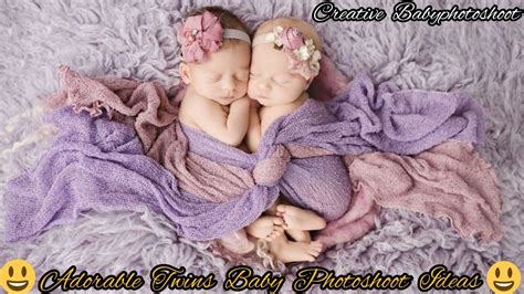 Adorable Twins Photography Ideas | Twins Newborn Photoshoot Ideas at Home | Creative ...