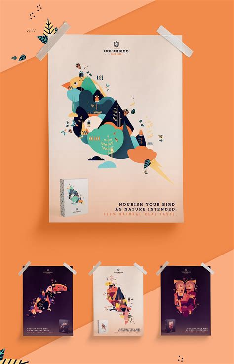 Columbico Bird Food - branding & packaging on Behance Graphic Poster ...