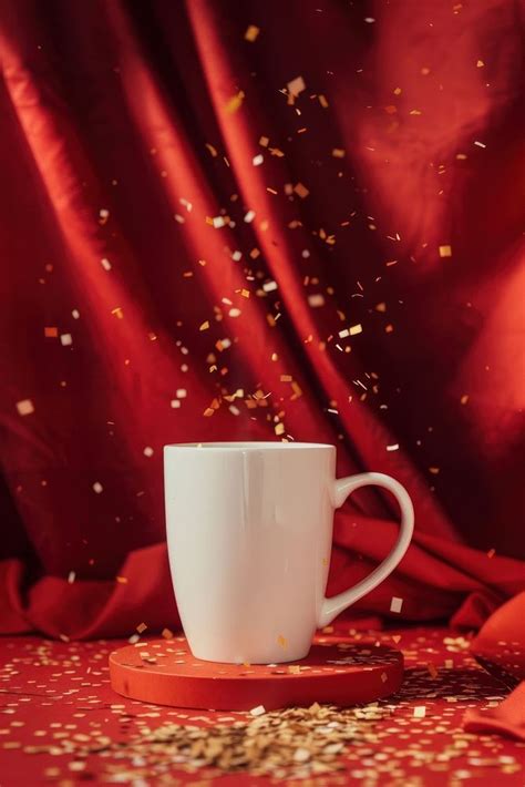 Coffee mug mockup confetti beverage | Free Photo - rawpixel