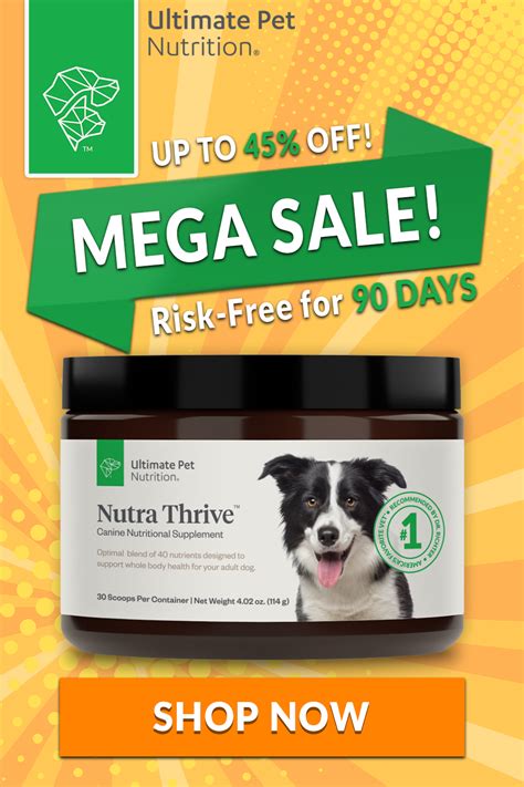 Nutra Thrive Dog - Ultimate Pet Nutrition in 2021 | Animal nutrition, Thrive ingredients, Nutrition