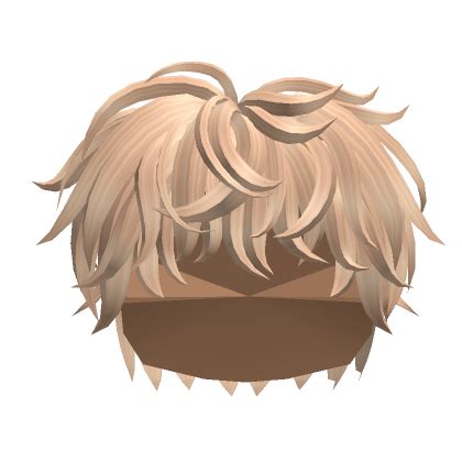 Fluffy Layered Anime Boy Hair (Blonde) | Roblox Item - Rolimon's