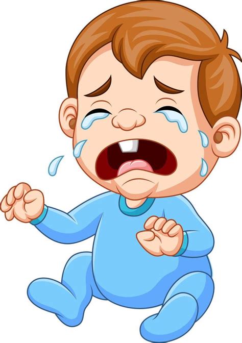 Cartoon baby crying 8389971 Vector Art at Vecteezy