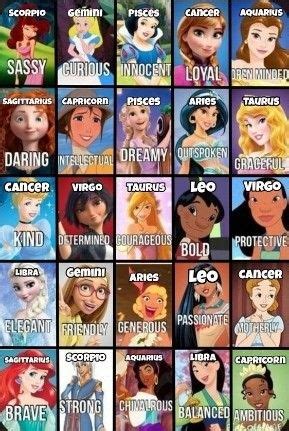 the names of disney princesses in their respective roles, and how they are used to describe them
