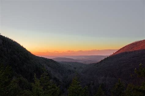 Sunset View of New York's Harlem Valley from Bash Bish Falls in ...