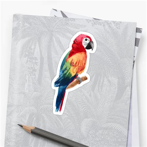 "Parrot" Sticker by ksheaffs | Redbubble