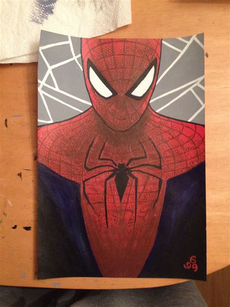 Pin by D RH on My Art | Spiderman painting, Superhero painting ...