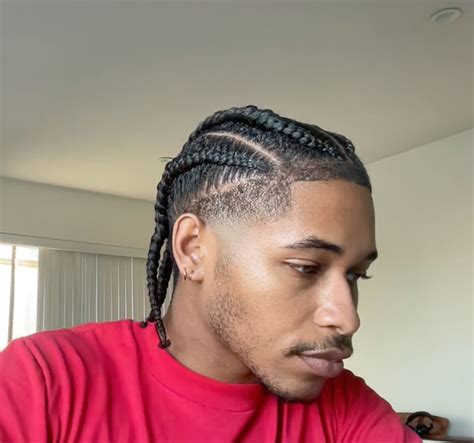 4 Stitch Braids | Dreadlock hairstyles for men, Mens braids hairstyles, Hair twists black