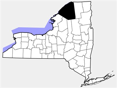 St. Lawrence County, NY - Geographic Facts & Maps - MapSof.net