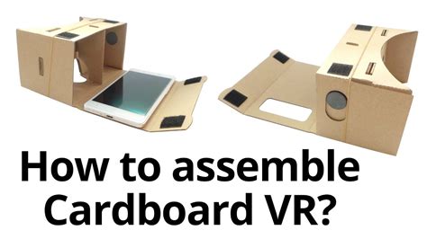 Assembling for Google Cardboard VR DIY ToolKit 3D Virtual Reality ...