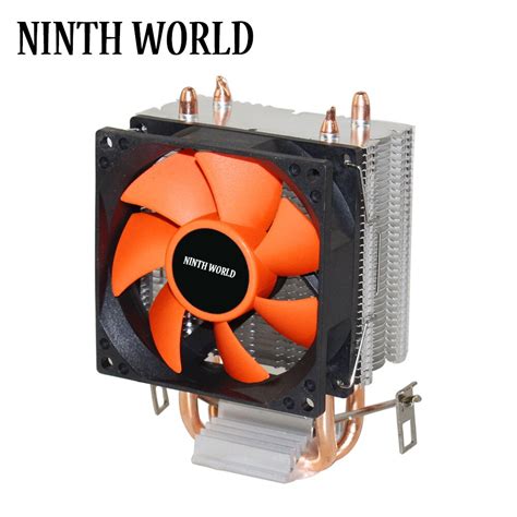 2 Heatpipes CPU Cooler TDP 18dab Super Silent CPU Fan Aluminum Heatsink For LGA 775/1150/1151 ...
