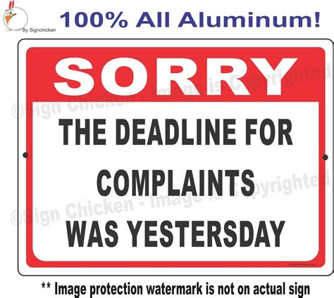 FUNNY OFFICE SIGN, COMPLAINTS, HUMOR, man cave, decore, garage sign ...