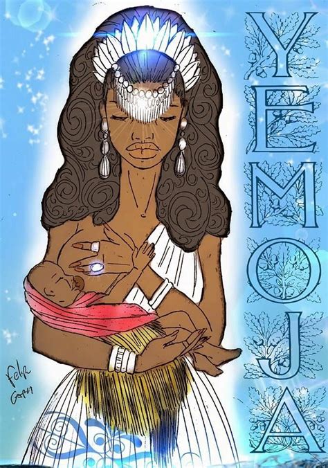 Os Poderosos Orishas : YEMOJA ADOTA OBALUAIÊ | Orisha, Yoruba deities, Yemaya orisha