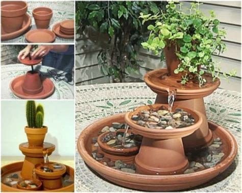 DIY Clay Pot Water Feature Instructions {Video} | The WHOot | Diy garden fountains, Diy fountain ...