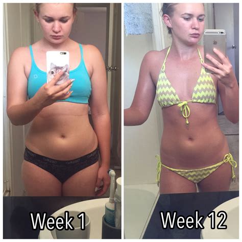 17. Before and after photos of completing Kayla Itsine's 12 week bikini ...