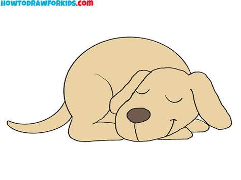 How To Draw A Sleeping Dog - Internaljapan9
