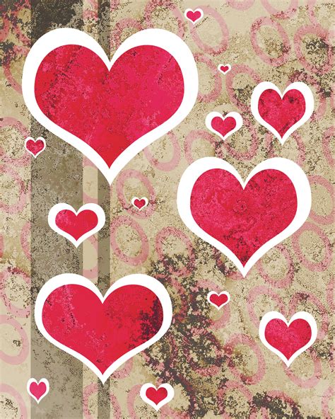 Distressed Hearts Red Free Stock Photo - Public Domain Pictures