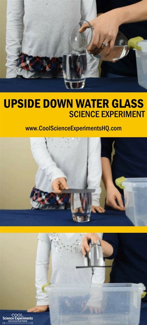 Upside Down Glass of Water Science Experiment