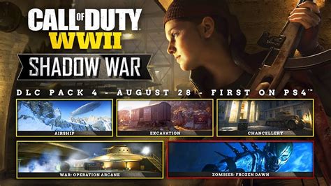 WW2 "SHADOW WAR" DLC PACK #4 Release Date & Details! War Mode x Zombies Crossover?! - YouTube