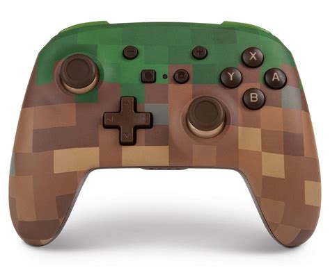 PowerA Enhanced Wireless Controller for Nintendo Switch Minecraft Grass ...