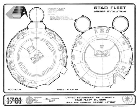 U.S.S. Enterprise 1701 Bridge Blueprints