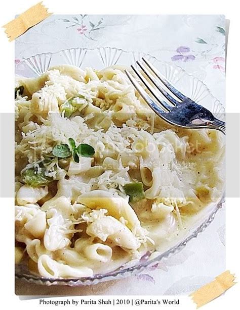 Parita's World: Macaroni In Creamy Mascarpone Cheese Sauce