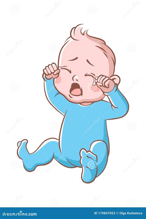 Cartoon Baby Crying Clipart