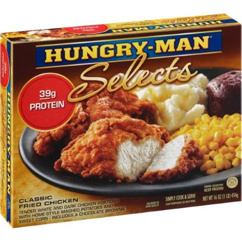 Hungry-Man SeleCts Classic Fried Chicken, 16 Oz (Frozen), chocolate | Frozen meals, Fried ...