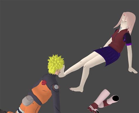 Naruto licking Sakura's Feet by SakuraLoverX on deviantART